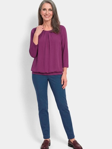 Goldner Bluse in Lila