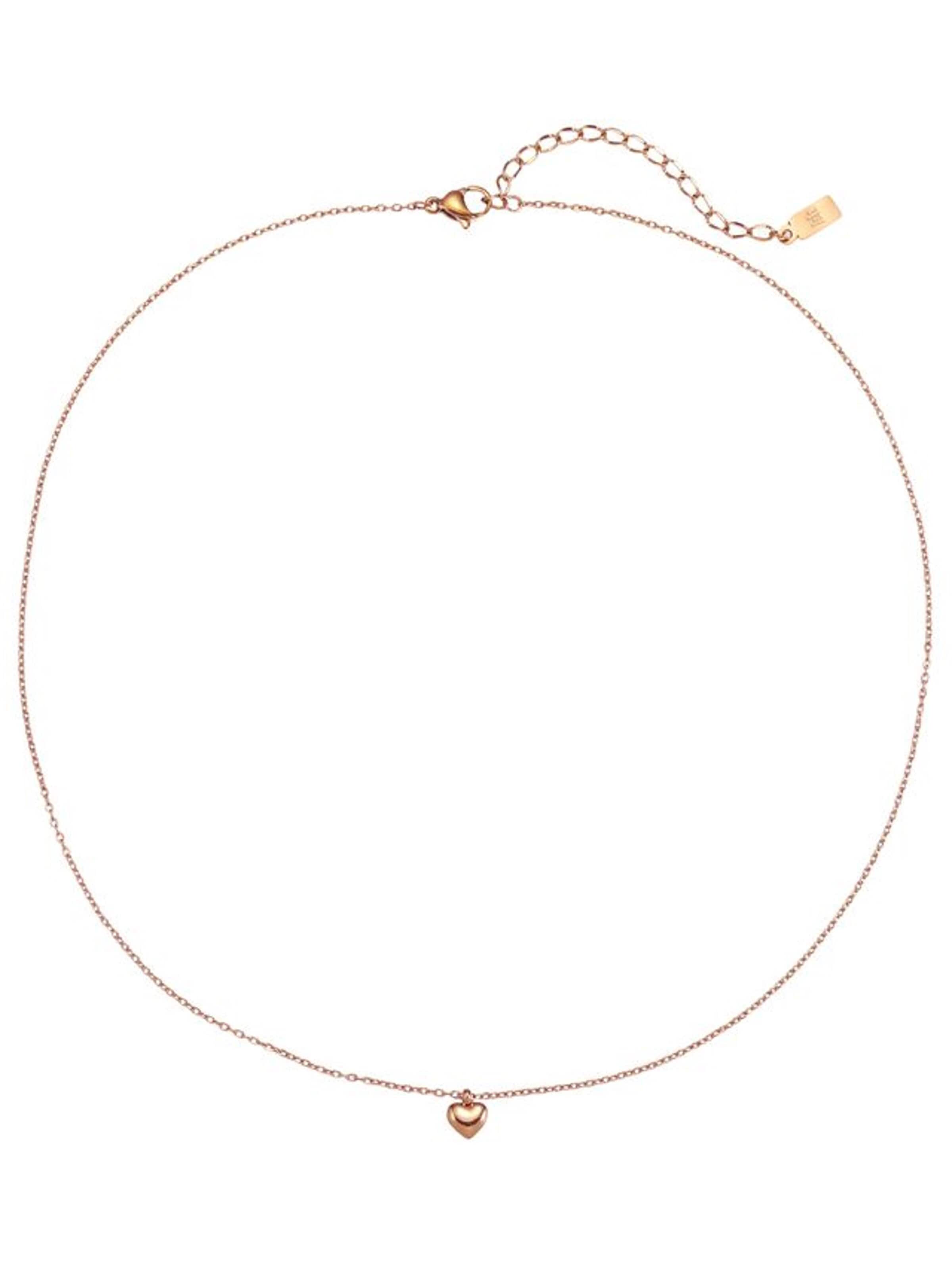 Hey Happiness Kette 'Heart Bold'‌‌‌‌‌‌‌ in Gold: Vorderseite