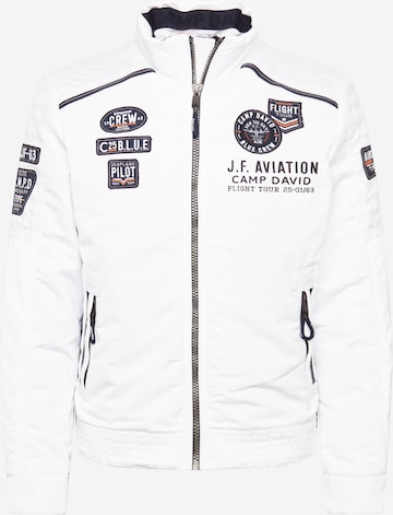 CAMP DAVID Between-Season Jacket in White: front