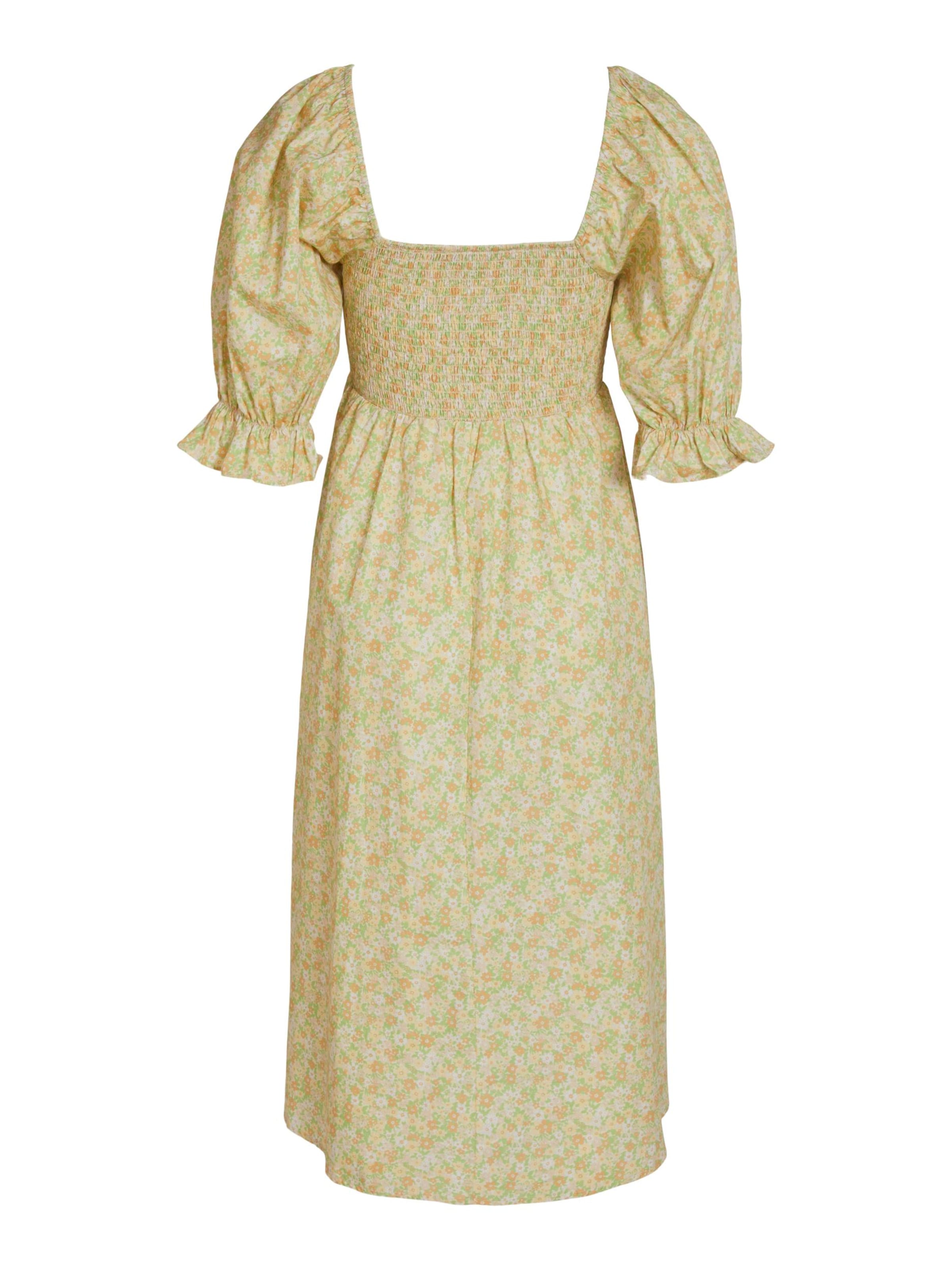 Frauen Große Größen VILA Kleid 'Colmena' in Pastellgelb - IO26454