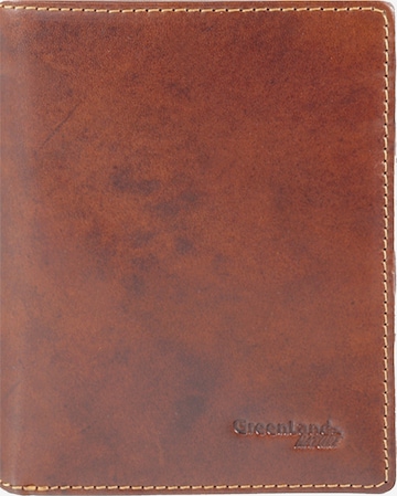 Greenland Nature Wallet in Brown: front