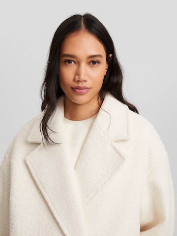 Bershka Between-Seasons Coat in Beige