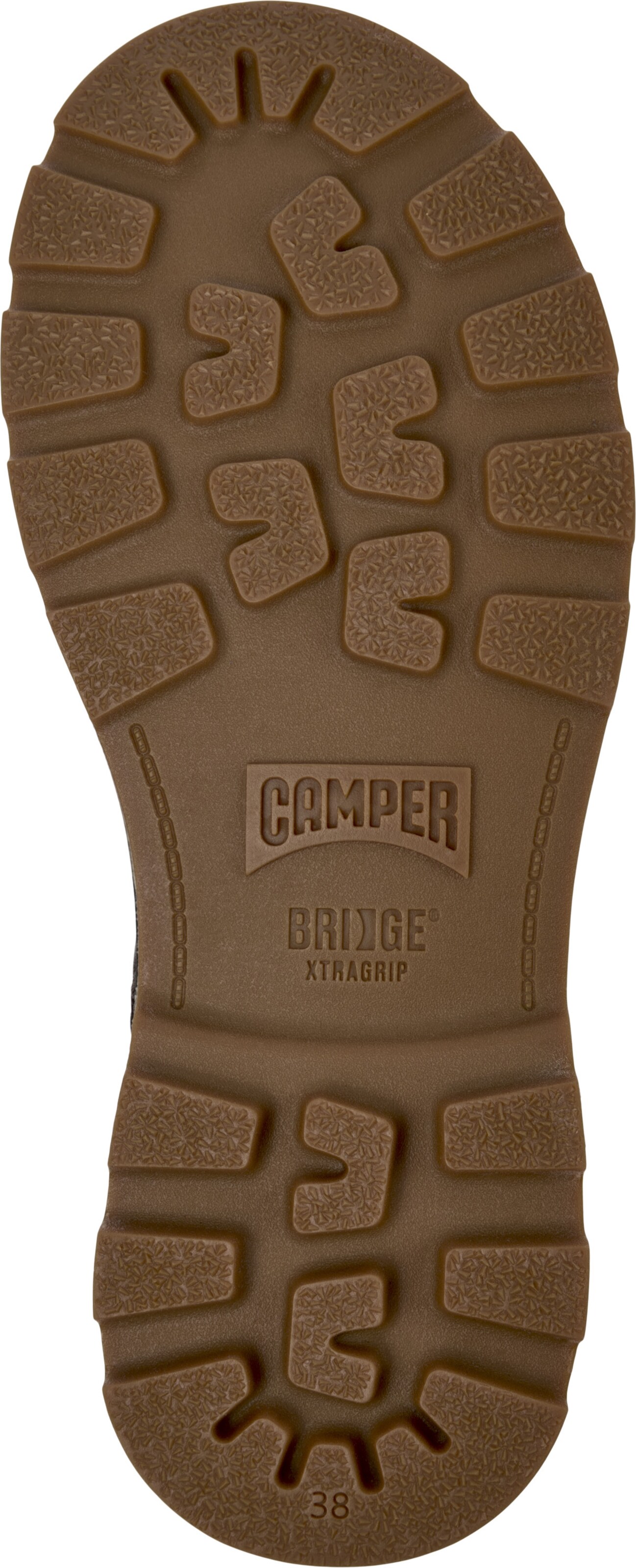 CAMPER Lace-up bootie 'Brutus' in Brown