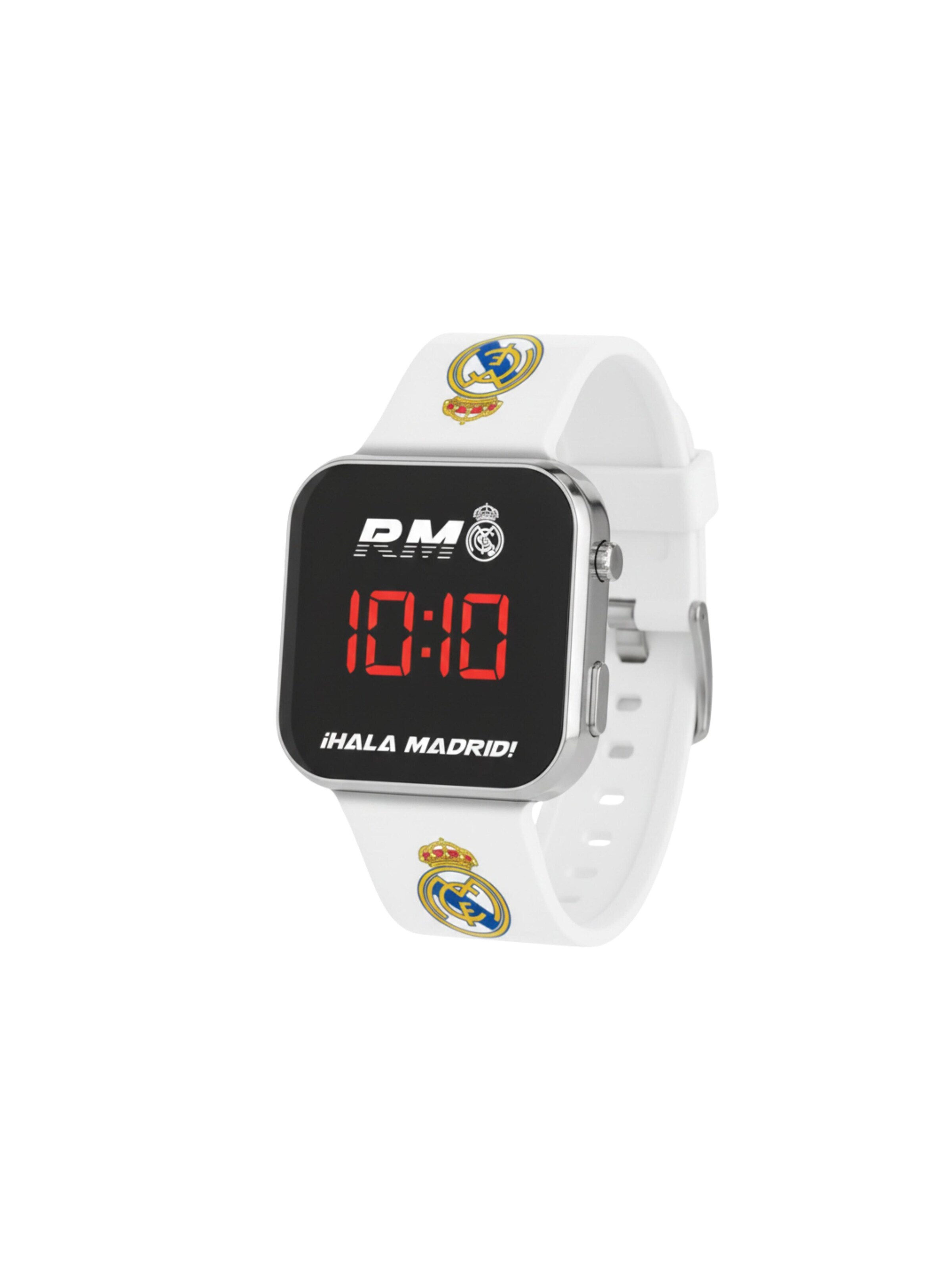 Montre à affichage analogique 'Real Madrid LED Uhr' diademita en blanc : devant