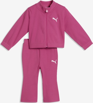 PUMA Trainingspak 'Essentials' in Roze: voorkant