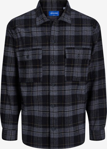 JACK & JONES Button Up Shirt 'FRI' in Black: front