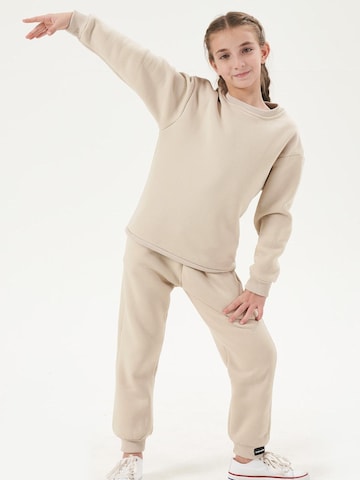 LOUIS LECLER Joggingpak 'Sofia' in Beige