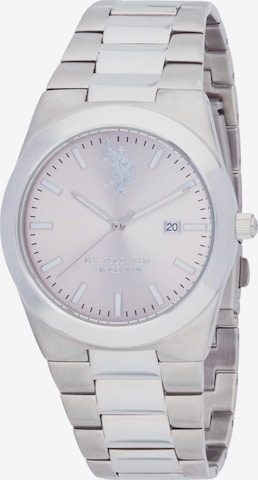 U.S. POLO ASSN. - Reloj analógico 'George' en plata: frente