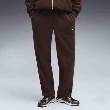 PUMA Regular Sportbroek in Bruin: voorkant