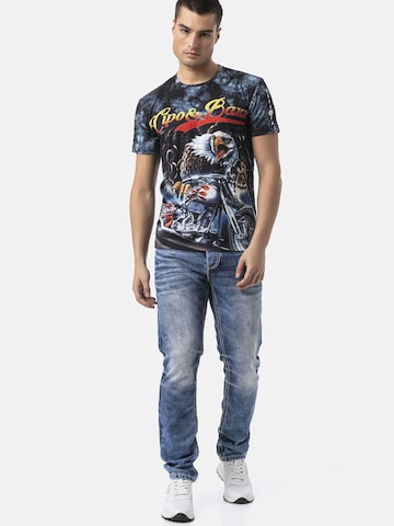 CIPO & BAXX Shirt 'CT821' in Blue