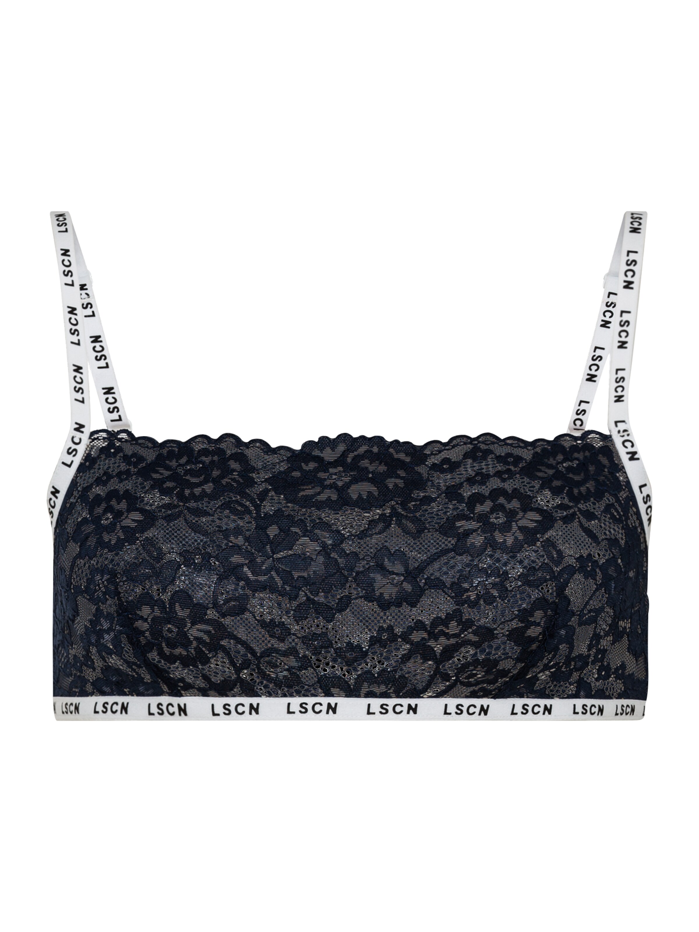 LSCN by LASCANA - Soutien Bustier Soutien em azul: frente