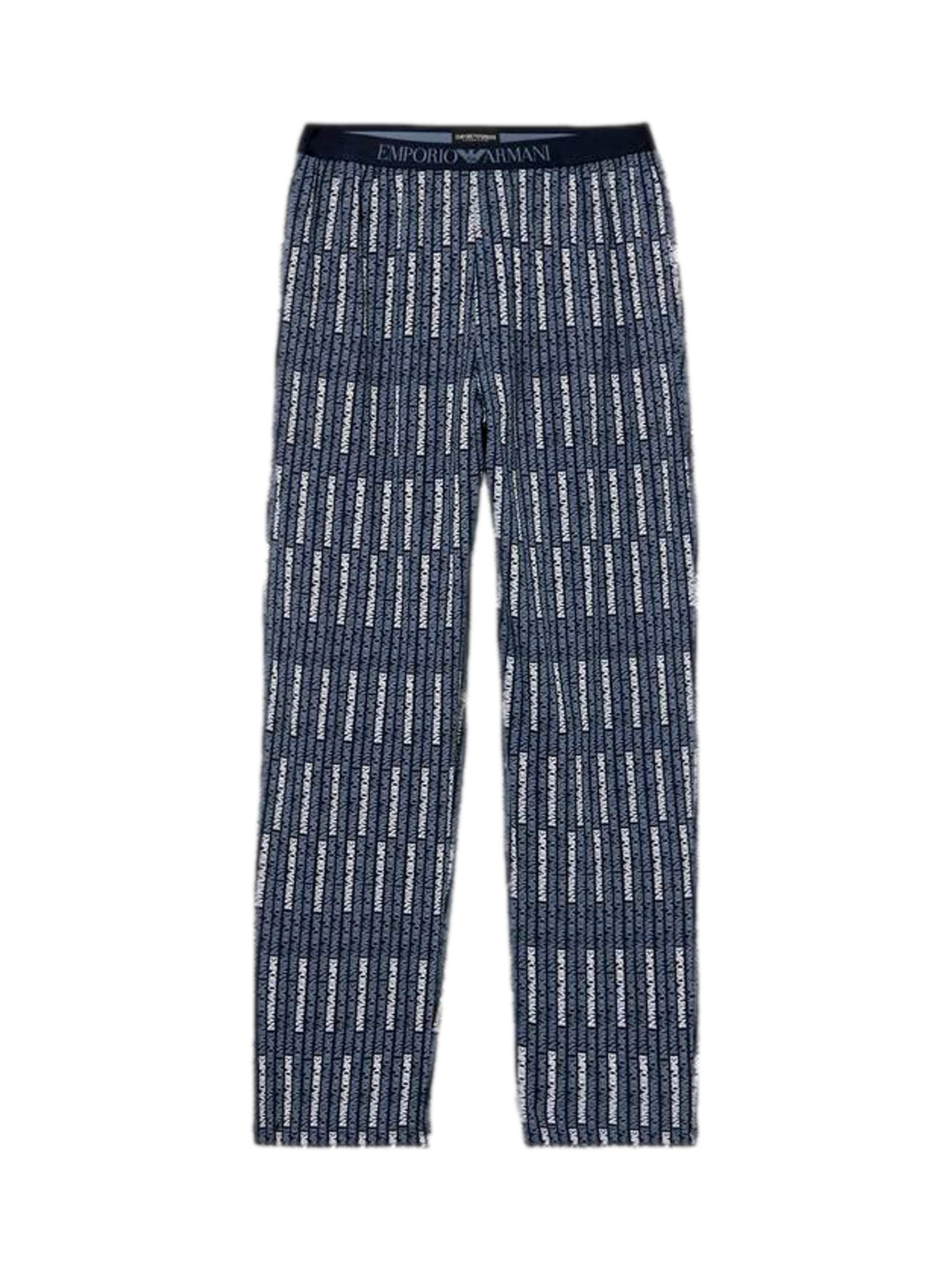 Emporio Armani - Pijama largo en azul