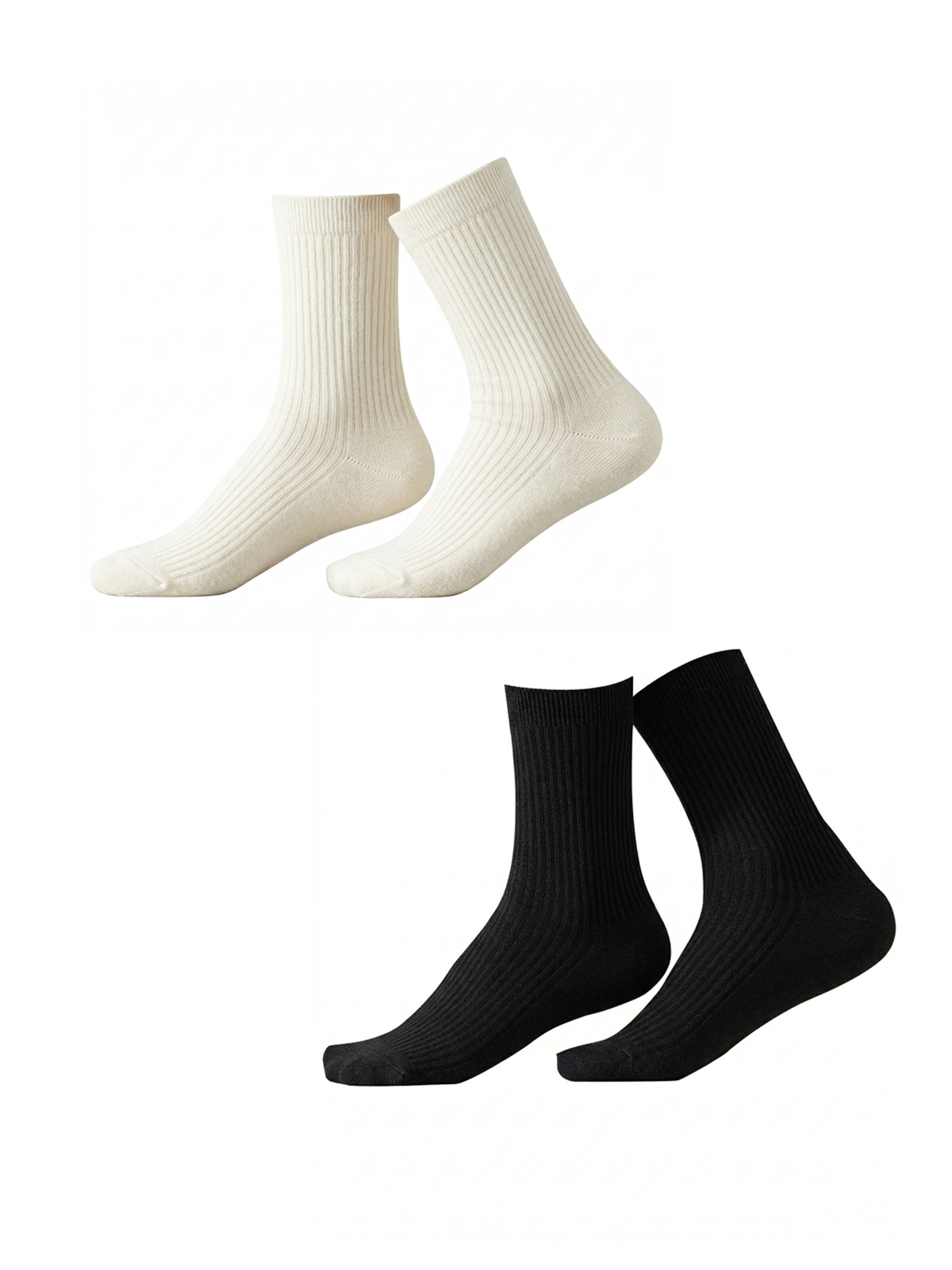 Millo Socks 'Cosy Steps Mix' in Black: front
