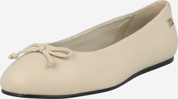 Ballerines 'Essential' TOMMY HILFIGER en blanc : devant