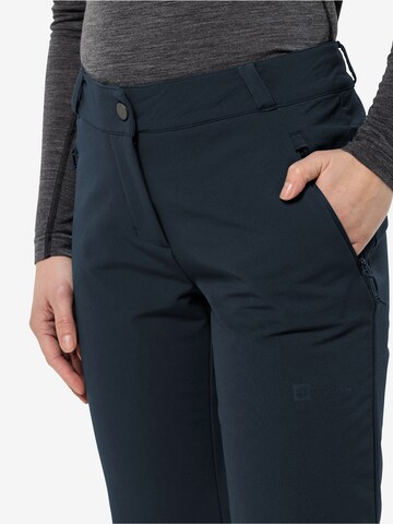 Regular Pantalon outdoor 'ACTIVATE THERMIC' JACK WOLFSKIN en bleu