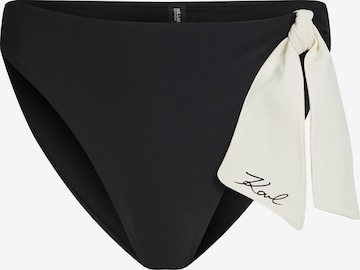 Karl Lagerfeld Bikinihousut 'Signature' värissä musta: etupuoli
