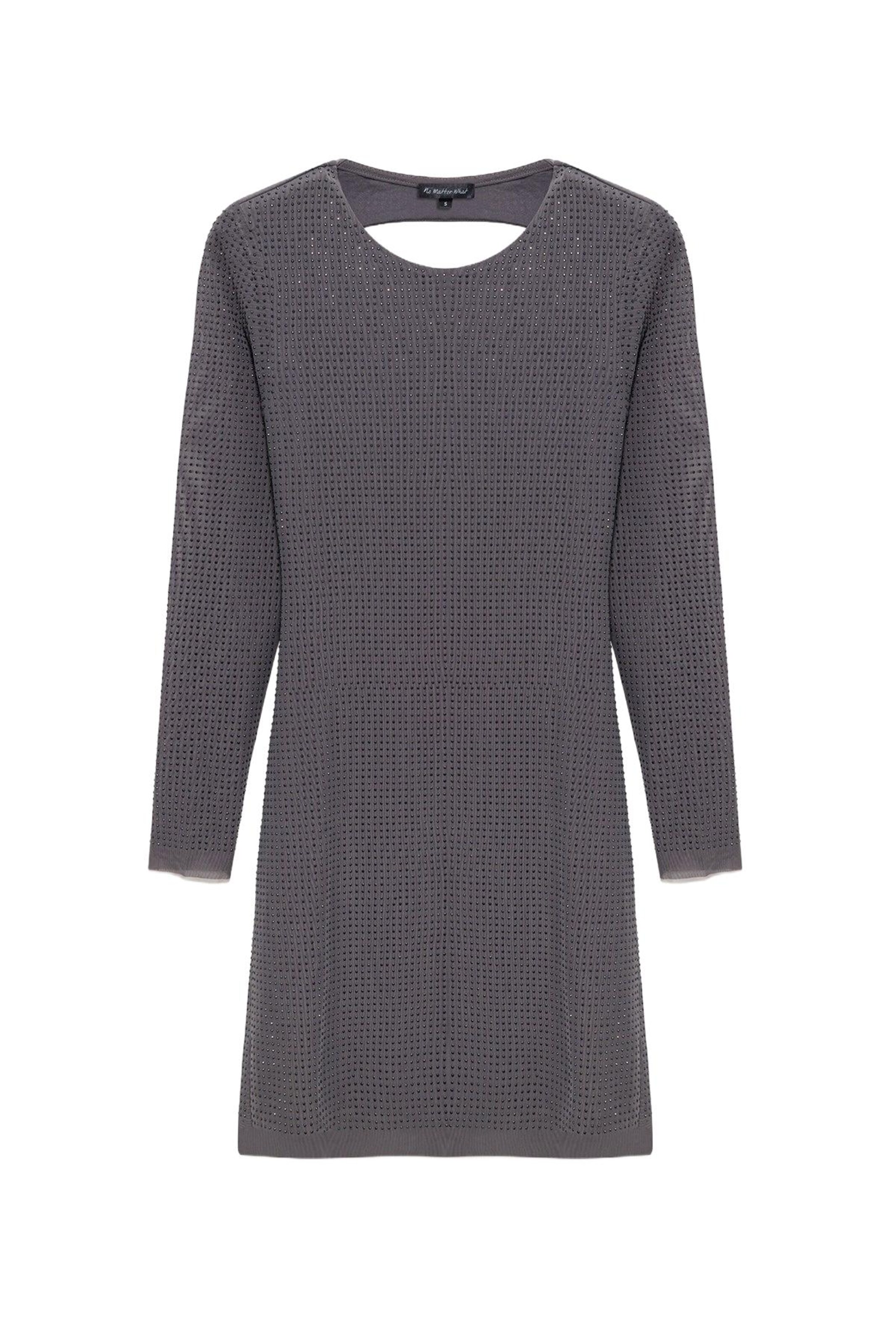 No Matter What Kleid in Grau: Vorderseite