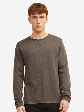 JACK & JONES Regular fit Sweater 'Leo' in Brown