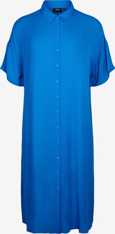 Abito camicia 'EROSE' di Zizzi in blu: frontale