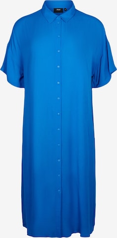 Robe-chemise 'EROSE' Zizzi en bleu : devant
