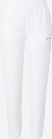 Calvin Klein Tapered Broek in Wit: voorkant