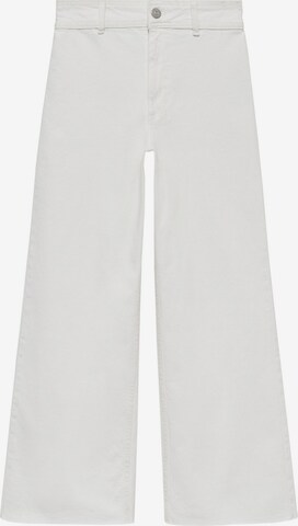 MANGO Zvonové kalhoty Džíny 'Catherin' – bílá: přední strana