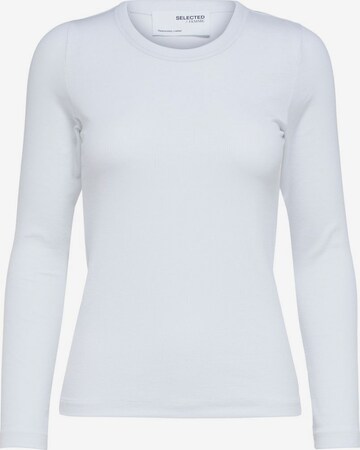 T-shirt 'DIANNA' SELECTED FEMME en blanc : devant