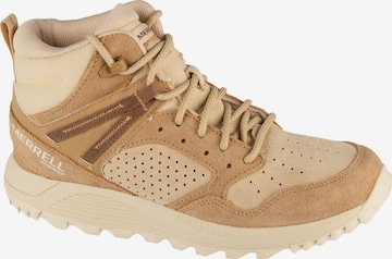 MERRELL Boots 'Merrell Wildwood Mid Leather WP' in Beige: front