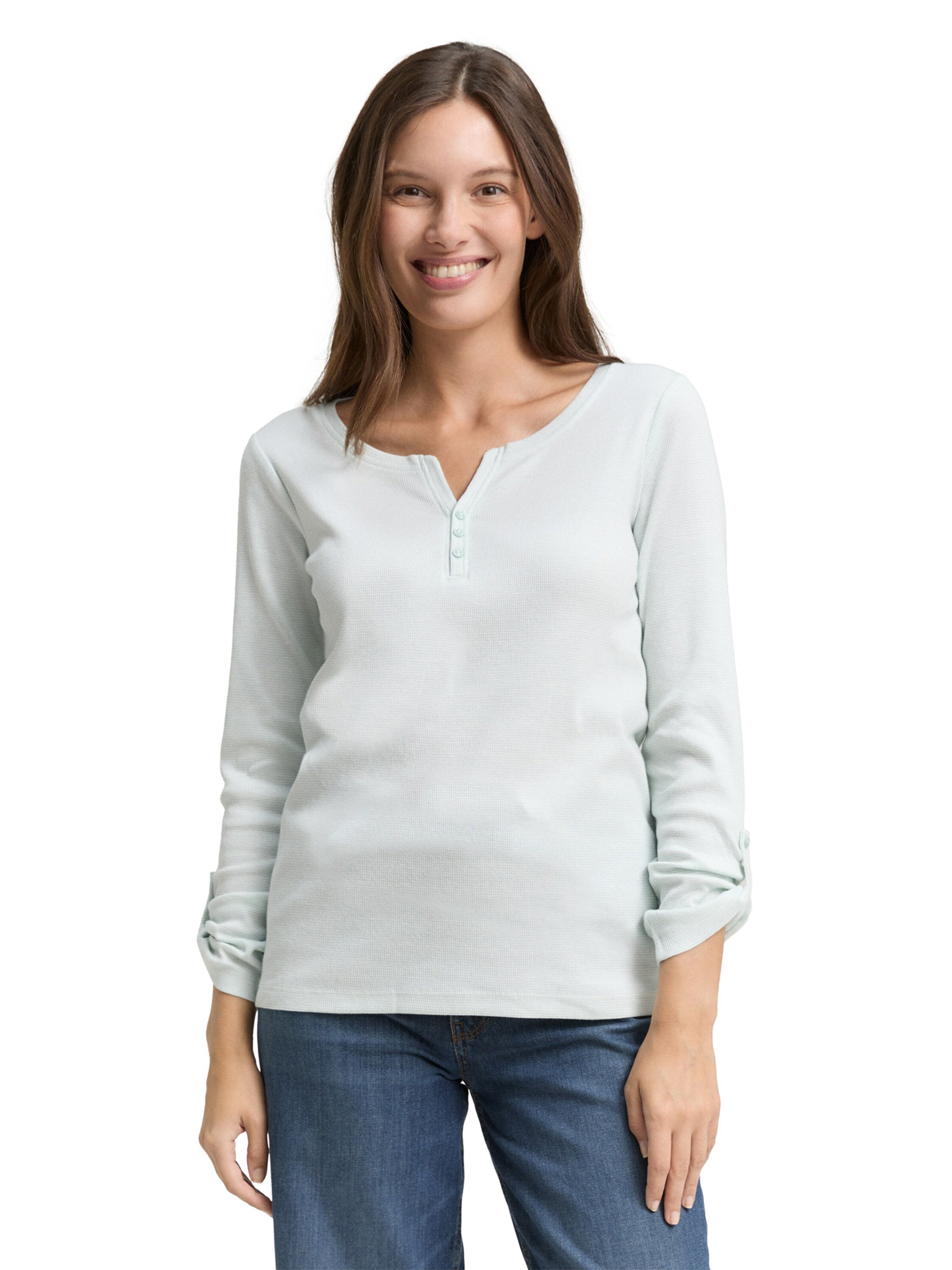 TOM TAILOR Тениска в синьо: отпред