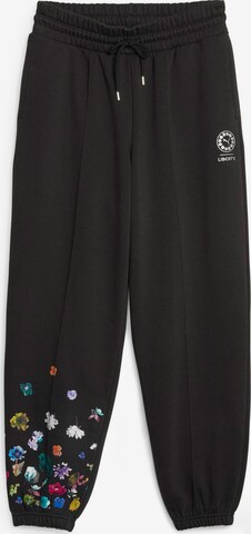 PUMA Zwężany krój Spodnie 'PUMA X LIBERTY' w kolorze czarny: przód