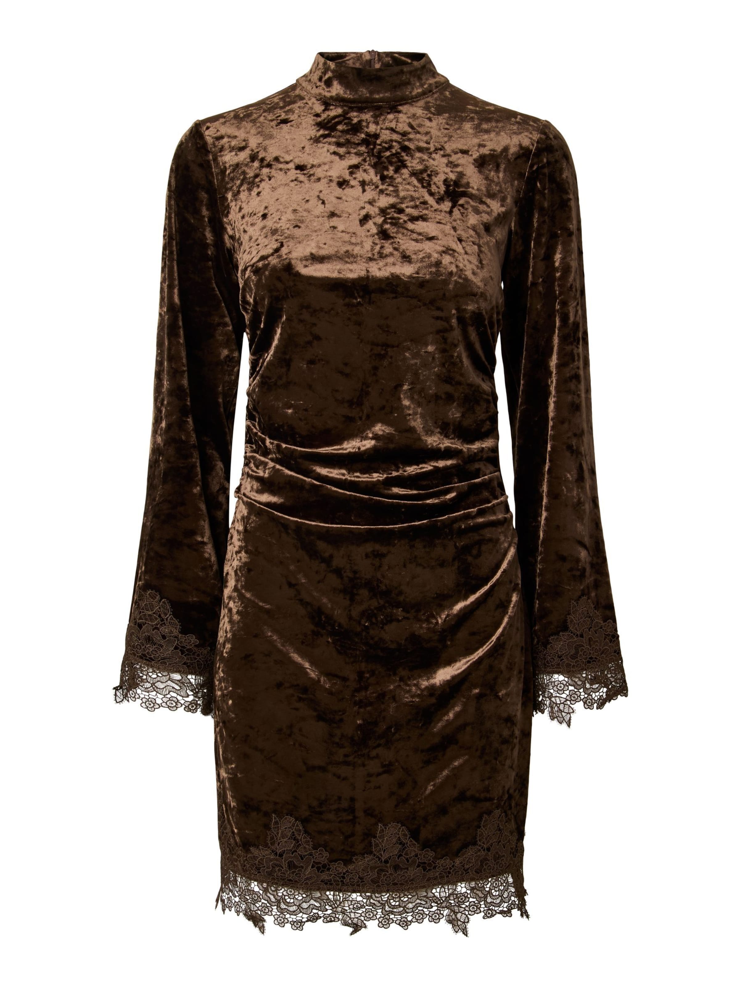 Robe 'VELLIA' YAS en marron : devant