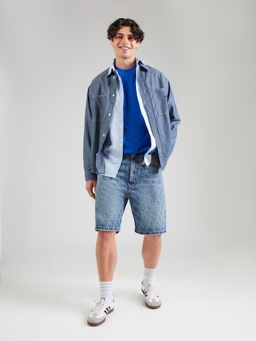 Calvin Klein Jeans - Camisa 'CLASSIC' em azul