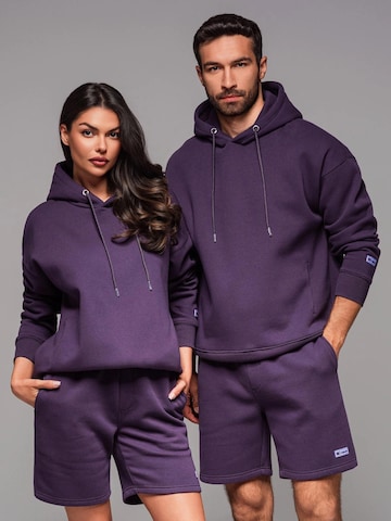 Ombre Sweatshirt 'OU-SNBC-0105' in Lila