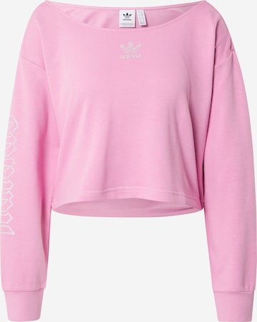 Sweat-shirt ADIDAS ORIGINALS en rose : devant