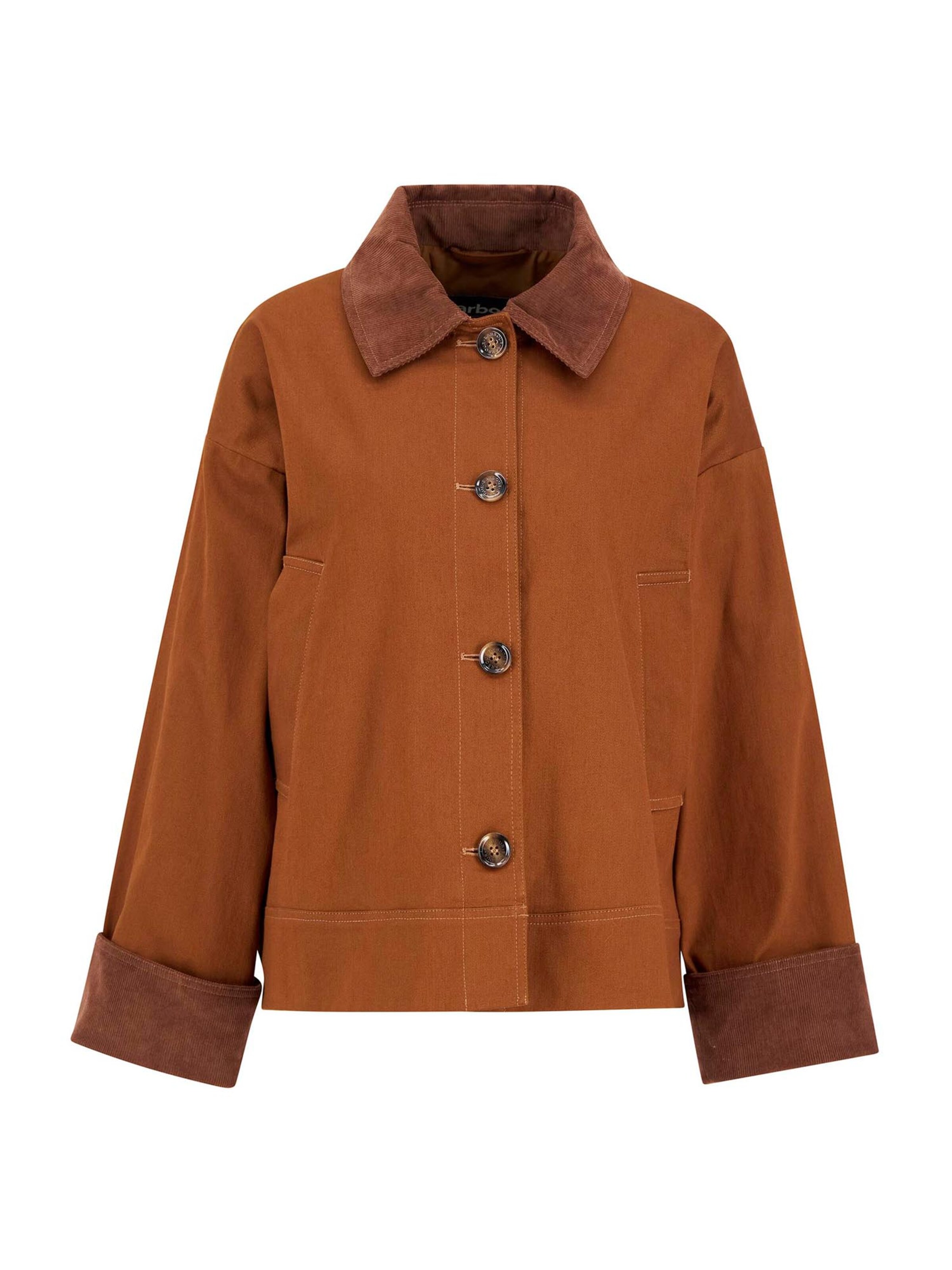 Barbour Jacke 'Abbey' in Braun: Vorderseite