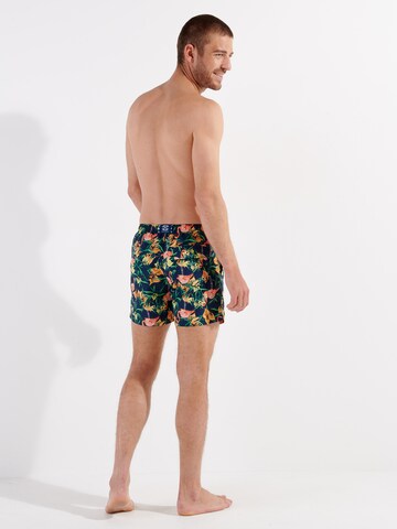 HOM Badeshorts ' Flamingo Beach Boxer ' in Mischfarben