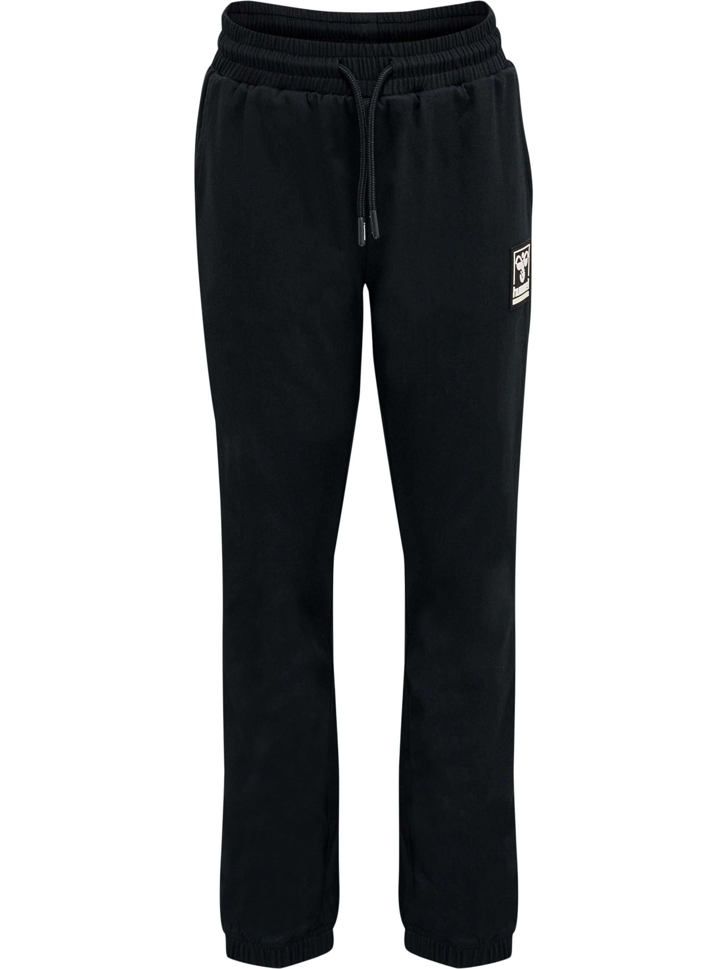 Hummel Tapered Broek 'Vermont' in Zwart: voorkant