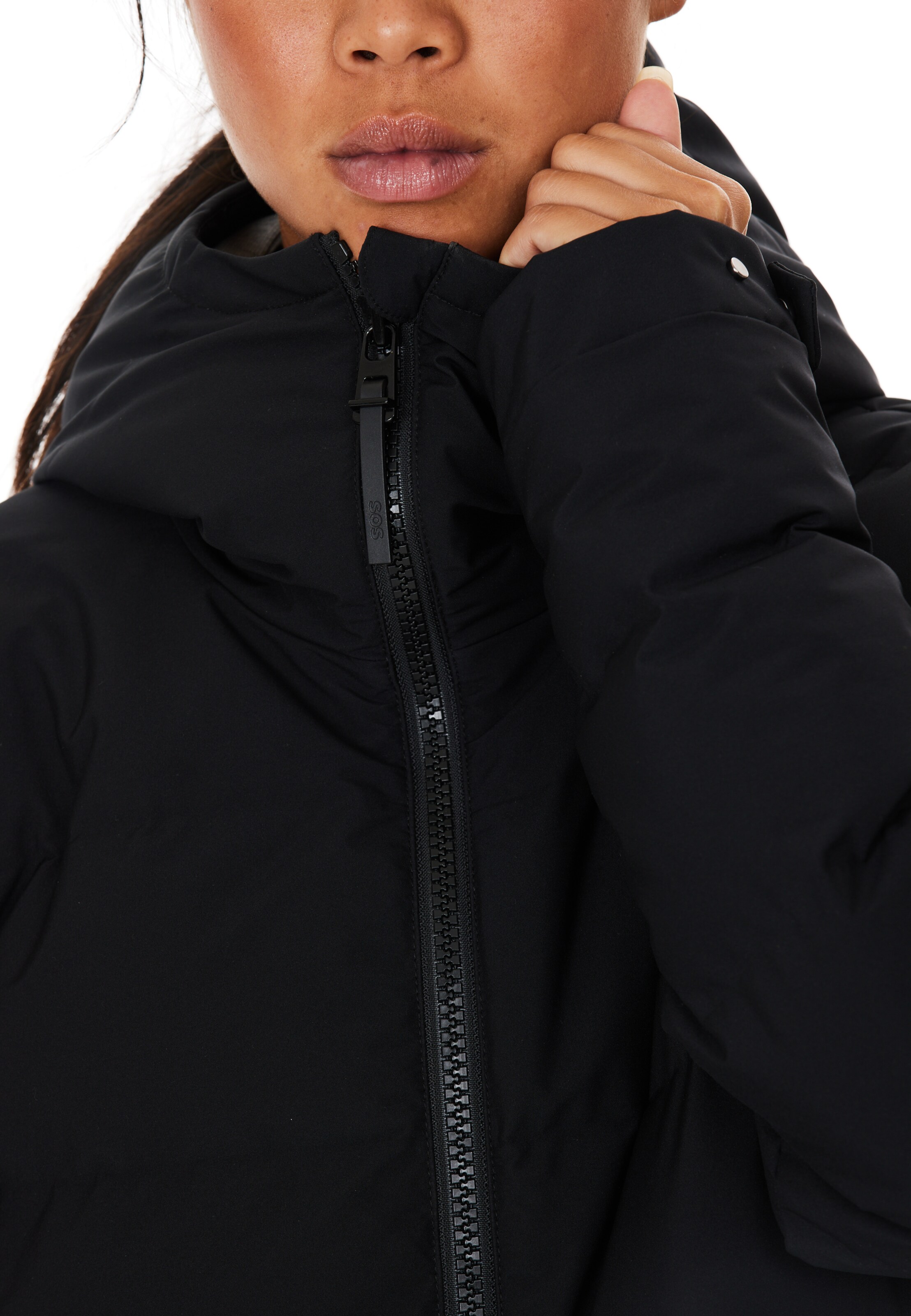 SOS Wintermantel 'Vars' in Zwart