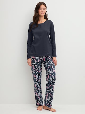 Chemise de nuit 'PJ Party M&M' CALIDA en noir
