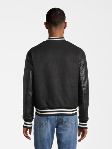 Veste mi-saison 'VARSITY' AÉROPOSTALE en noir