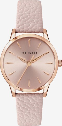 Montre à affichage analogique Ted Baker en rose : devant