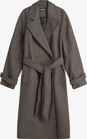 Manteau mi-saison Bershka en marron : devant