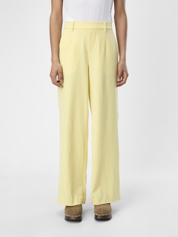 OBJECT Wide leg Pants 'Lisa' in Yellow: front