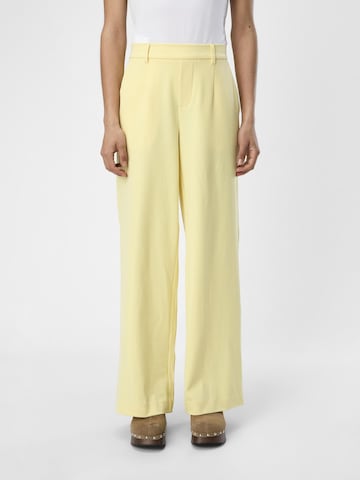 OBJECT Wide leg Pants 'Lisa' in Yellow: front
