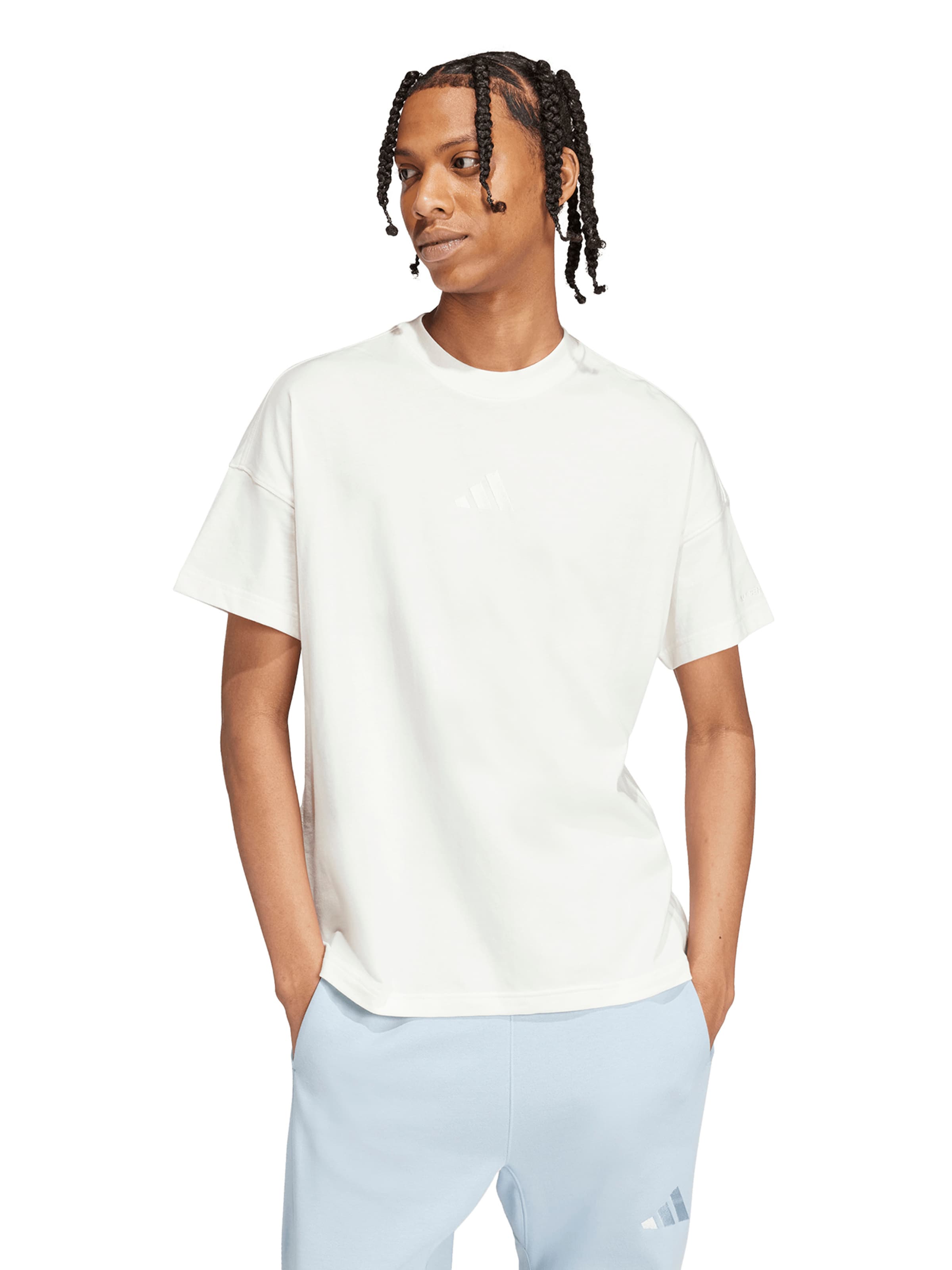 balts ADIDAS SPORTSWEAR Sporta krekls 'All Szn': no priekšpuses