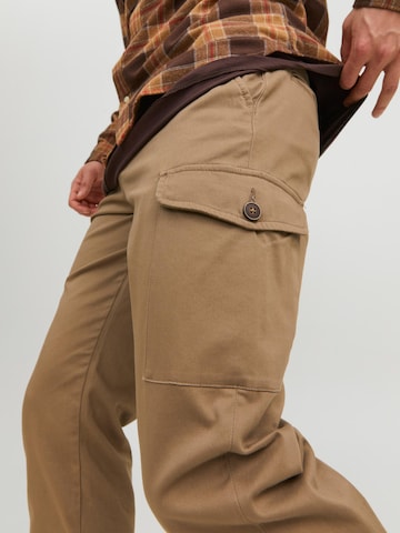 Regular Pantalon cargo 'OLLIE BOWIE' JACK & JONES en beige