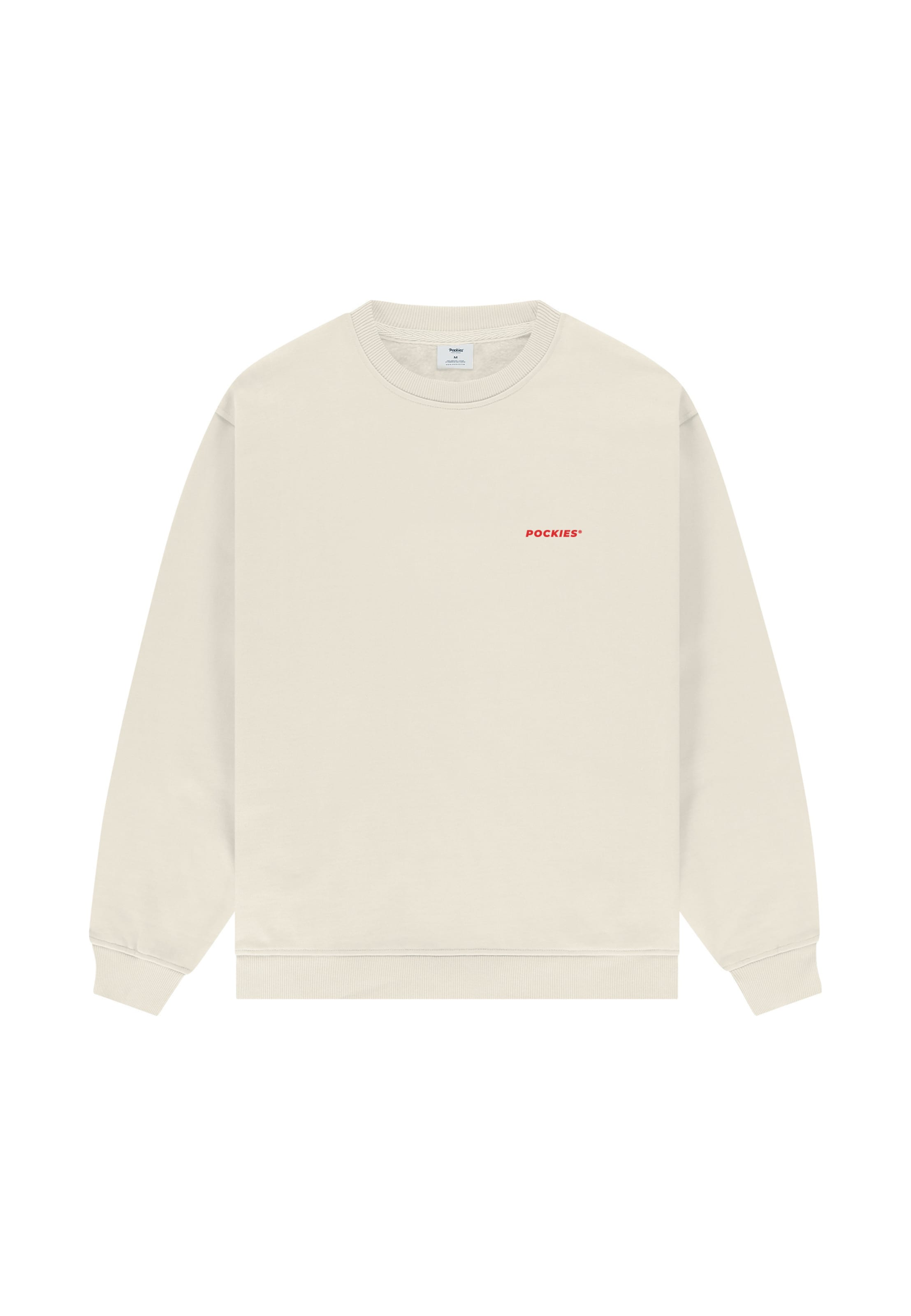 Pockies Sweatshirt 'Lobster Weekend' in Wit: voorkant