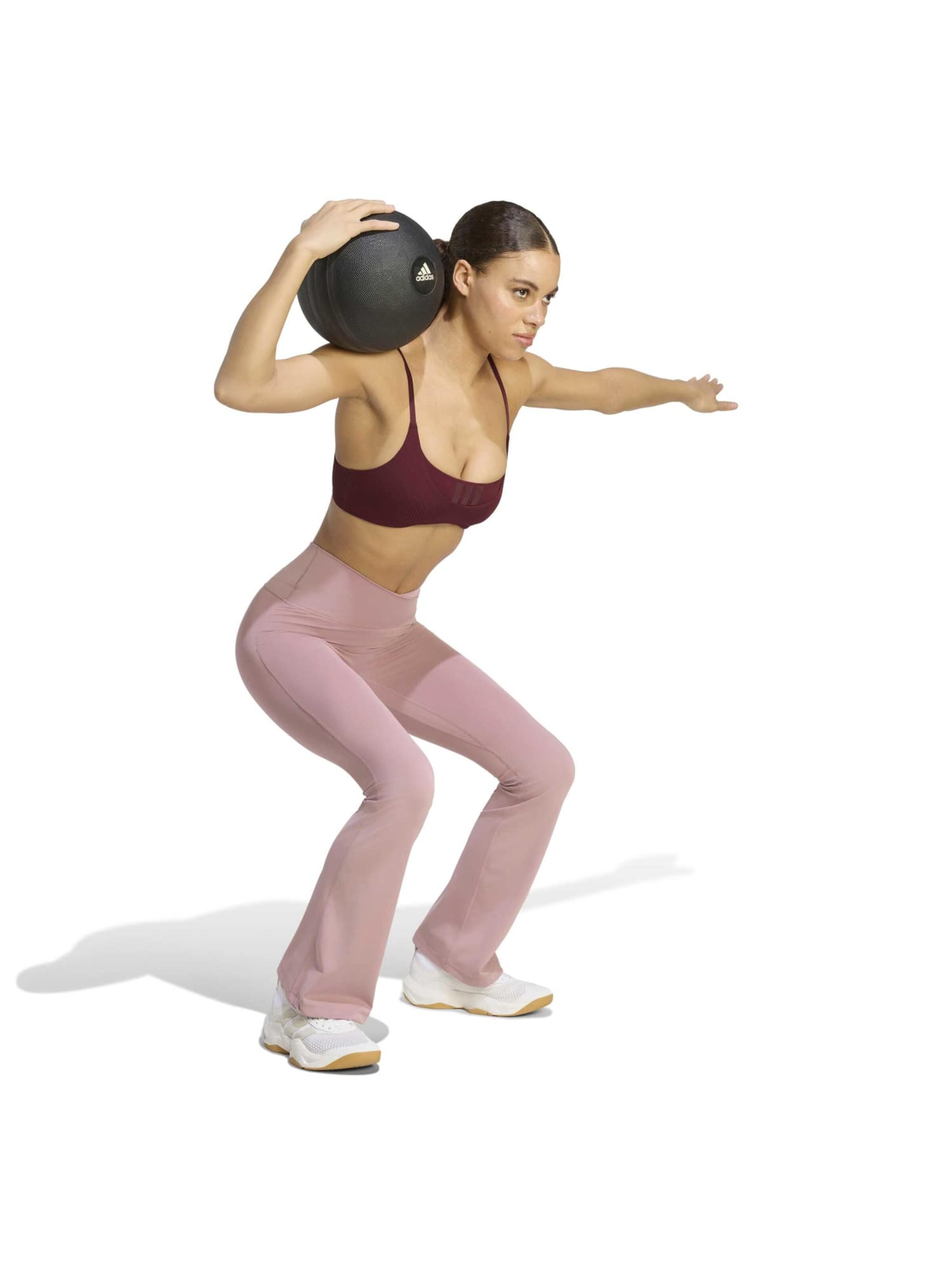 ADIDAS PERFORMANCE Flared Workout Pants 'ALL ME' in Purple