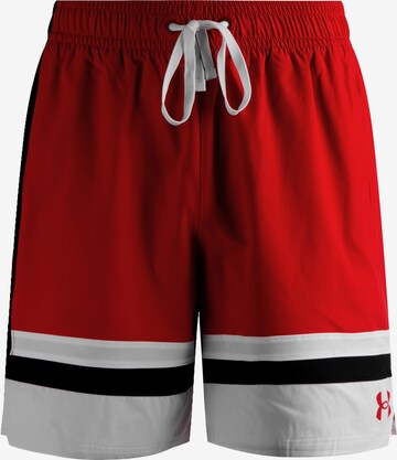 Loosefit Pantaloni sportivi di UNDER ARMOUR in rosso: frontale