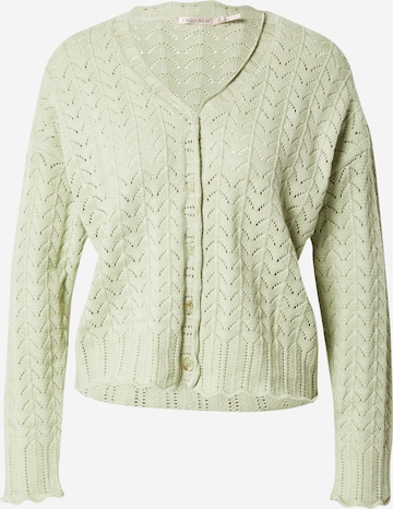 Esqualo Knit cardigan in Green: front